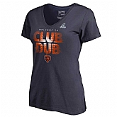Women Bears Navy 2018 NFL Playoffs Club Dub T-Shirt,baseball caps,new era cap wholesale,wholesale hats